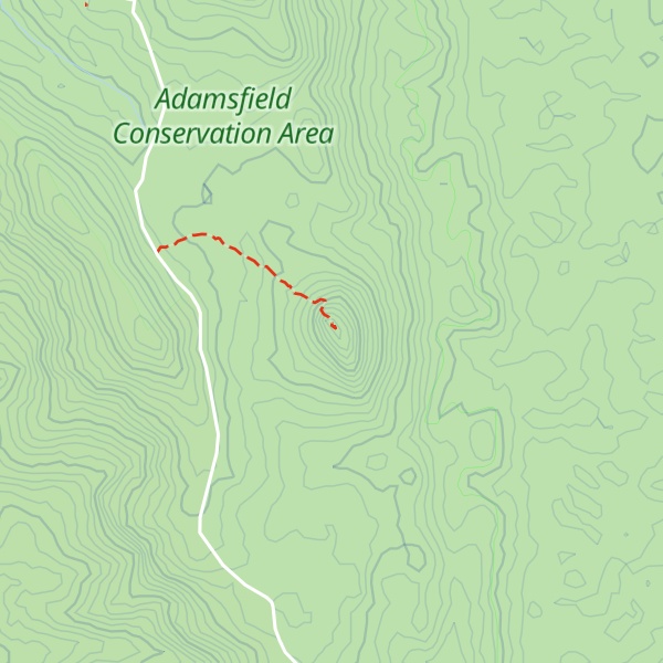 Map of Ibsens Peak