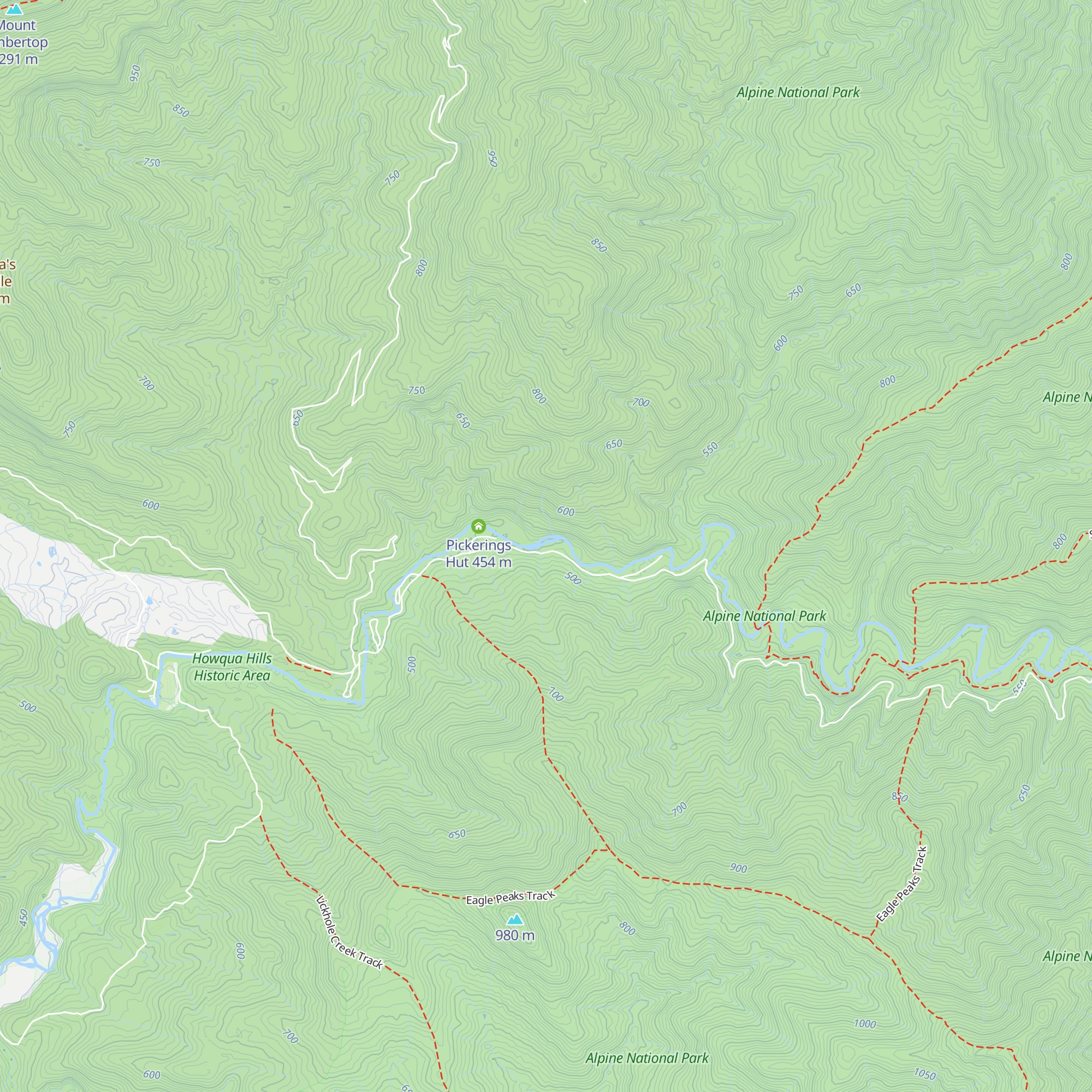 Noonan's Hut map