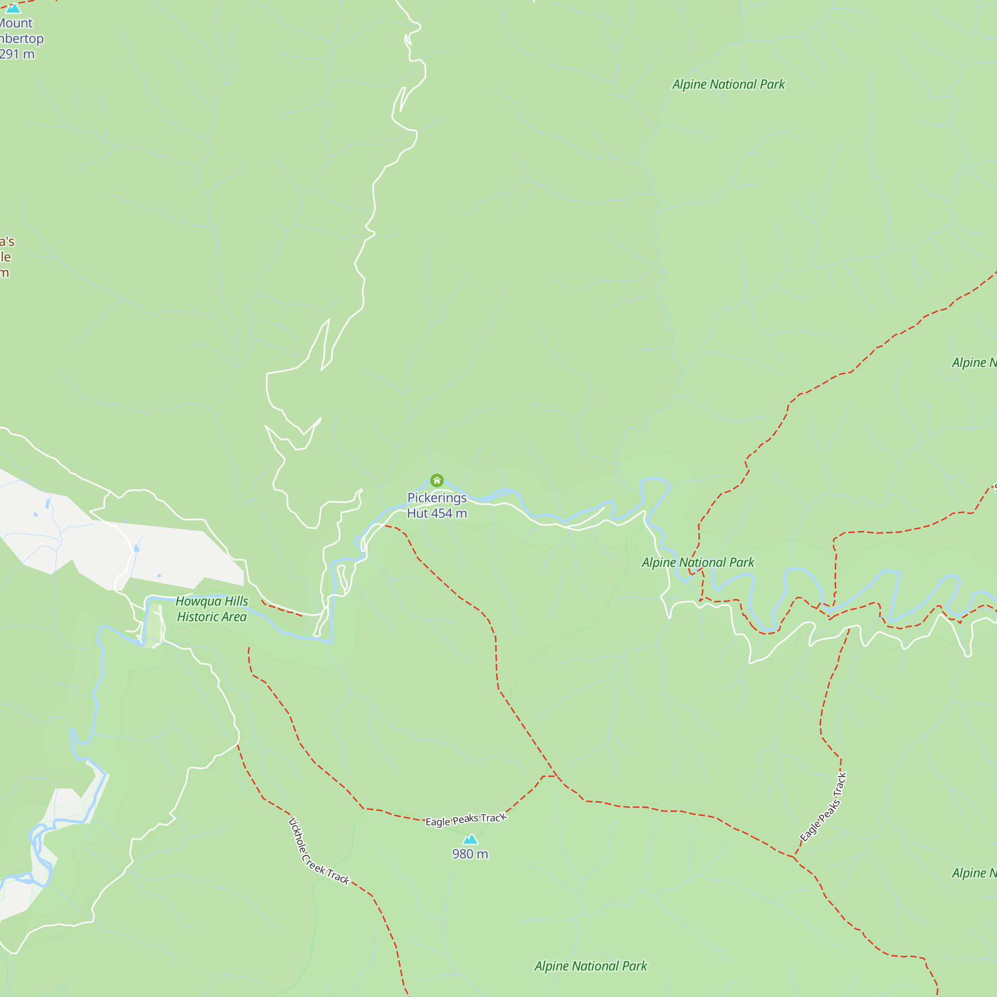 Noonan's Hut map