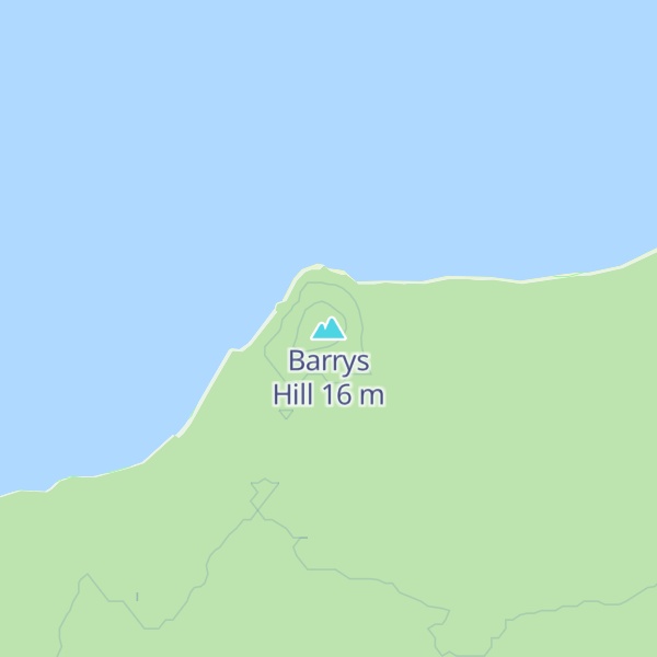 Map of Barrys Hill