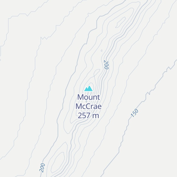 Map of Mount McCrae