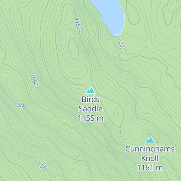 Map of Birds Saddle