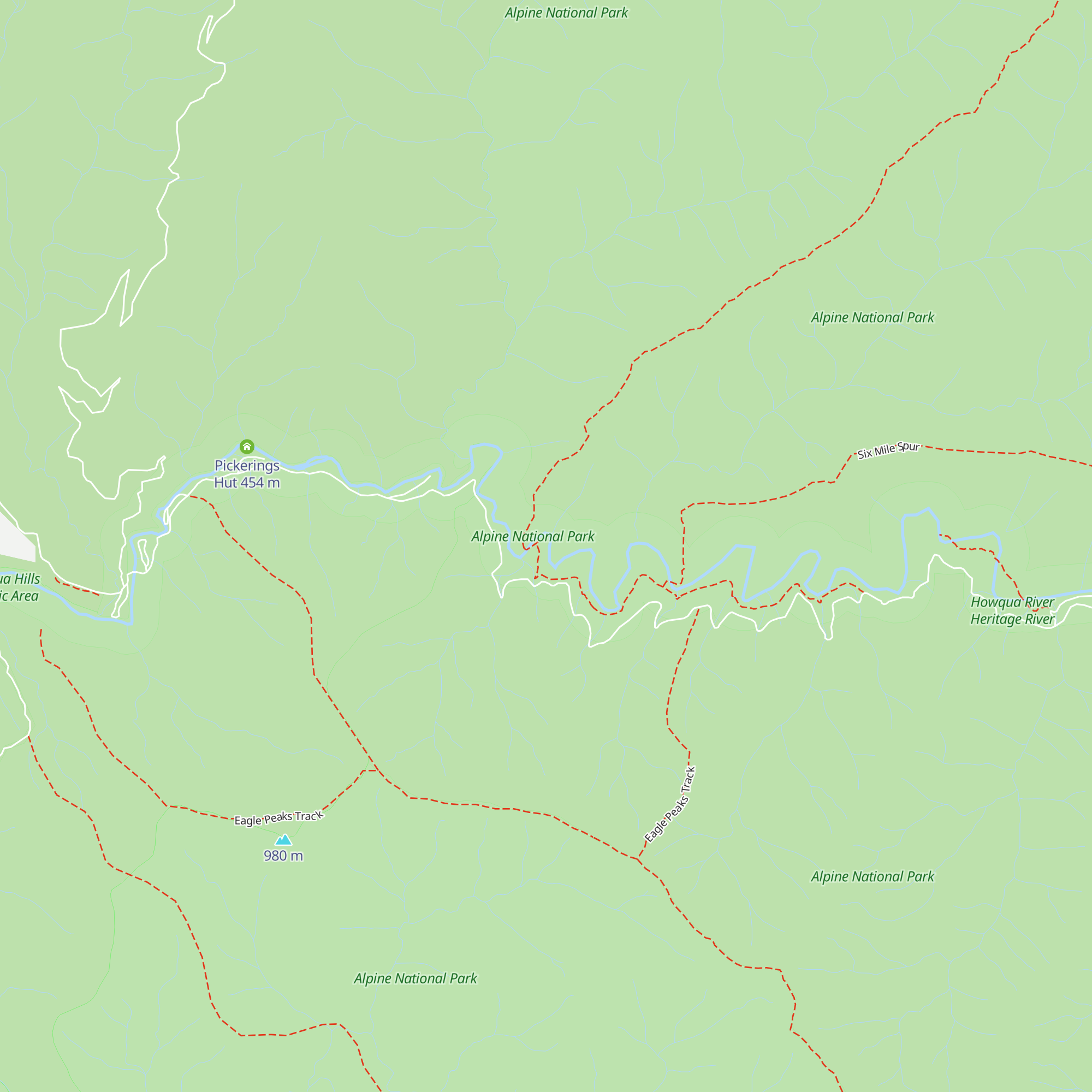 Gardiners Hut map