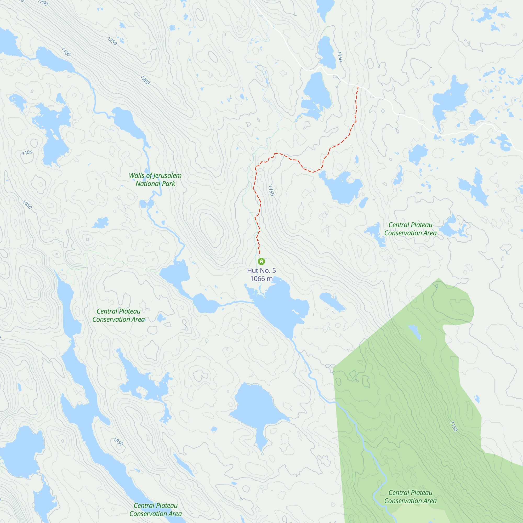 Hut No. 5 map