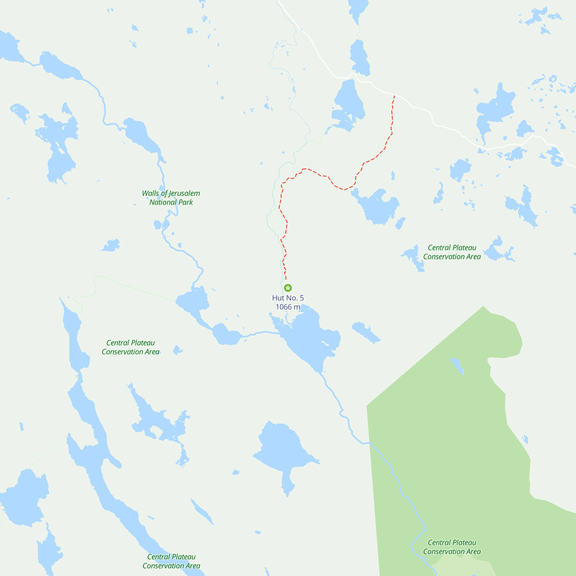 Hut No. 5 map