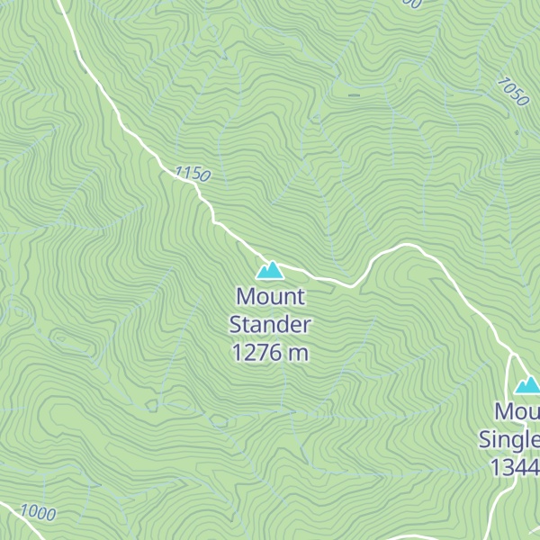 Map of Mount Stander