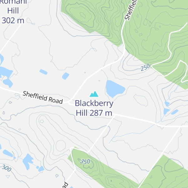 Map of Blackberry Hill