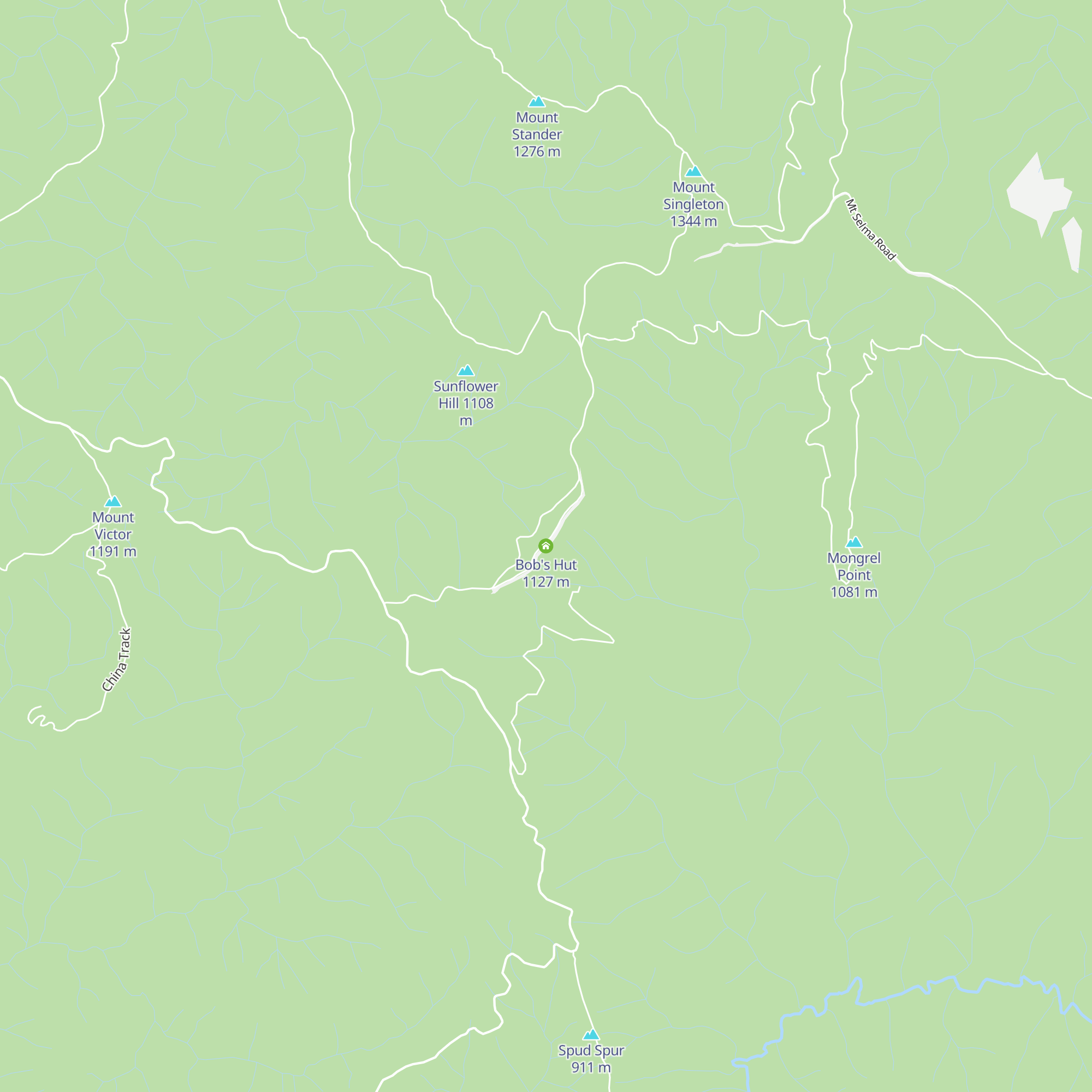 Bob's Hut map