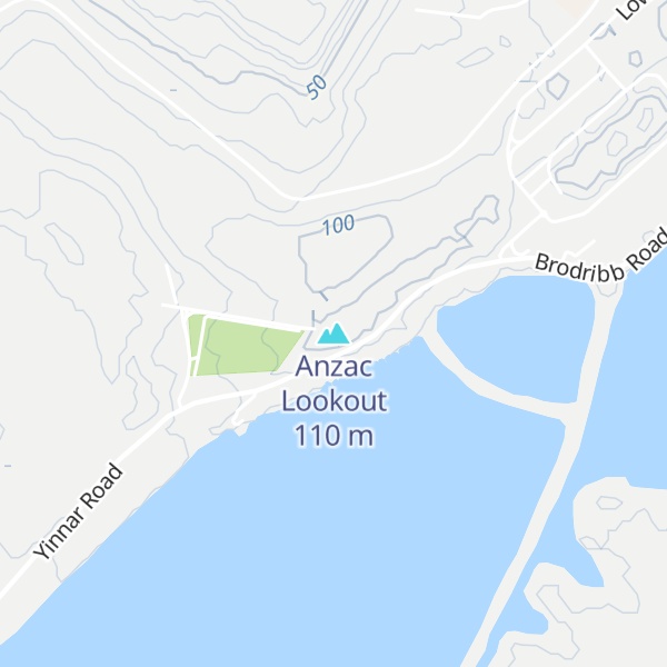 Map of Anzac Lookout