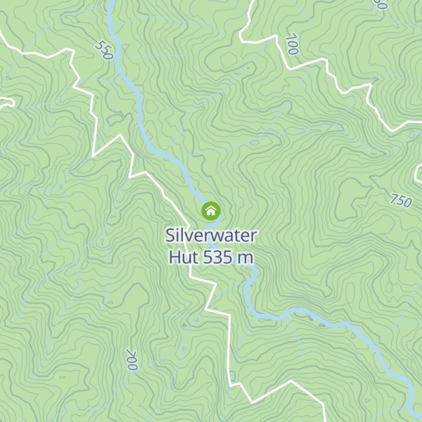 Map of Silverwater Hut