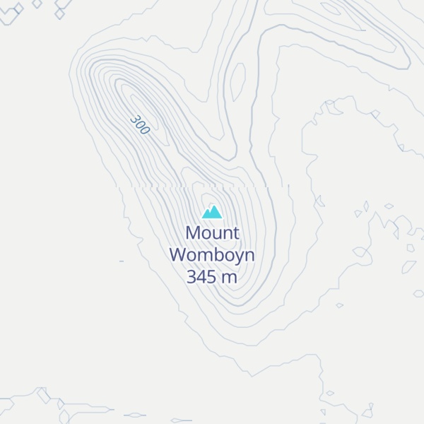 Map of Mount Womboyn
