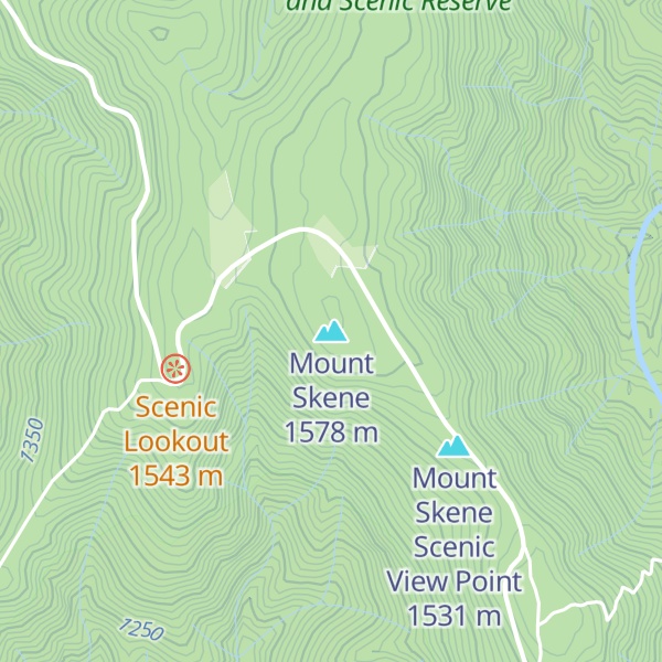 Map of Mount Skene