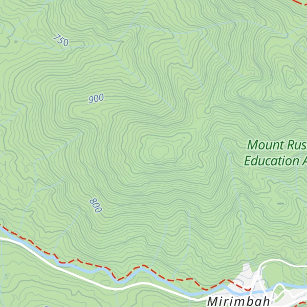 Map of Mount Russell