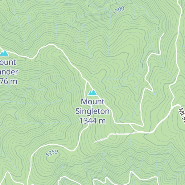Map of Mount Singleton