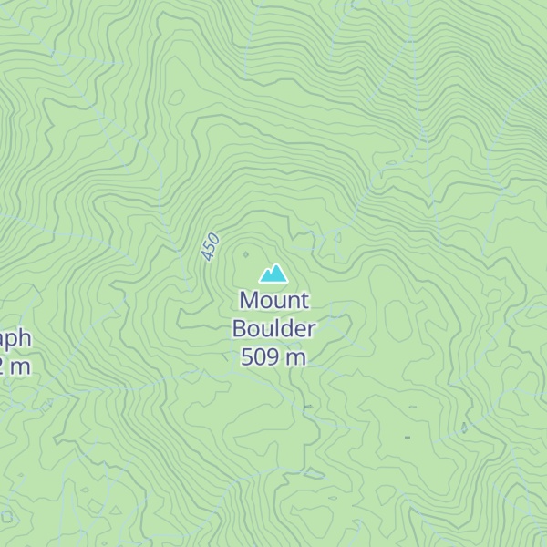 Map of Mount Boulder