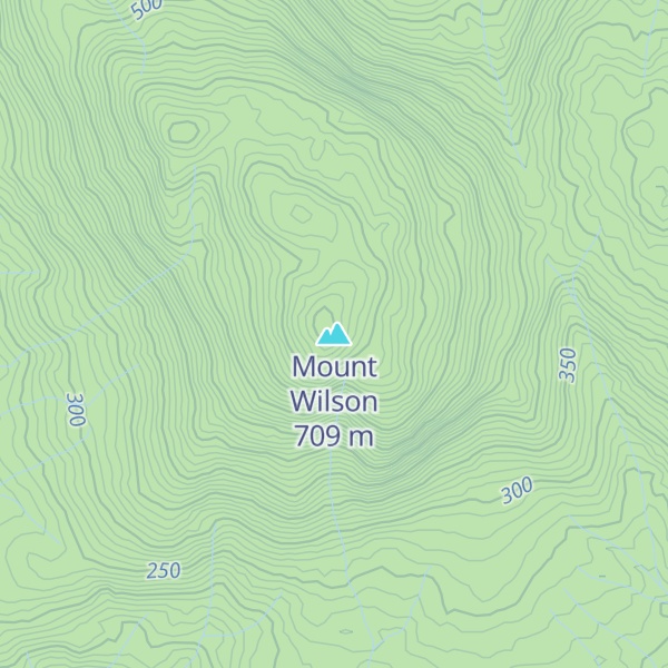 Map of Mount Wilson