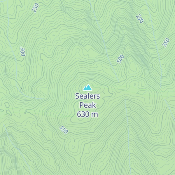 Map of Sealers Peak