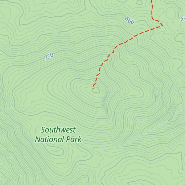 Map of Mount Bowes