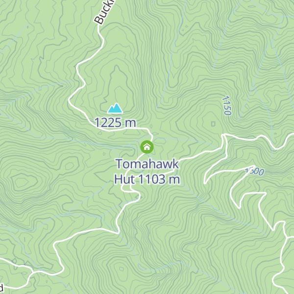 Map of Tomahawk Hut