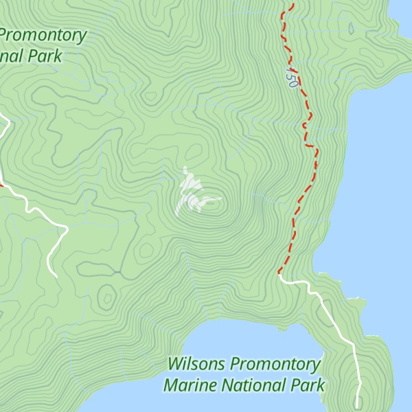 Map of South Peak