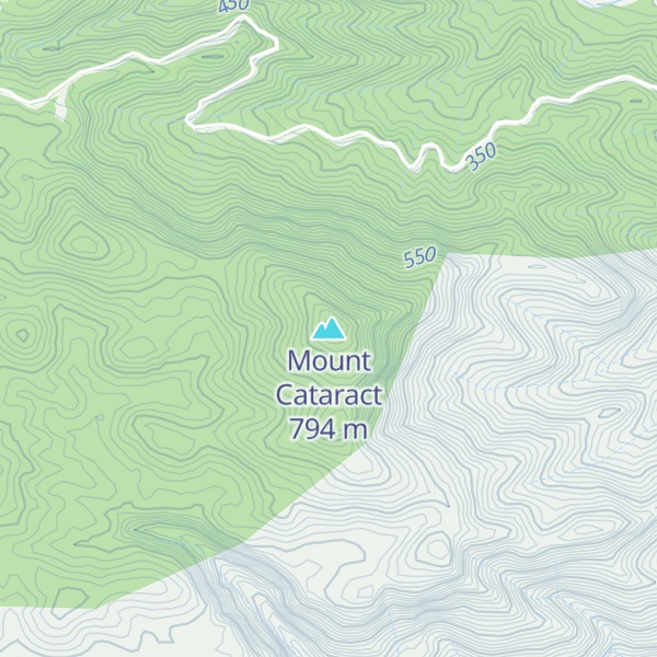 Map of Mount Cataract