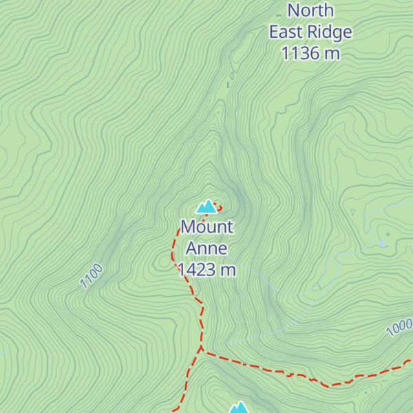 Map of Mount Anne