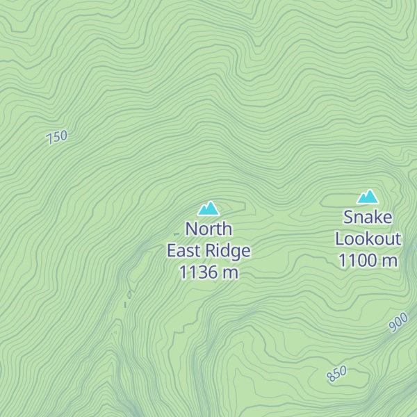 Map of North East Ridge