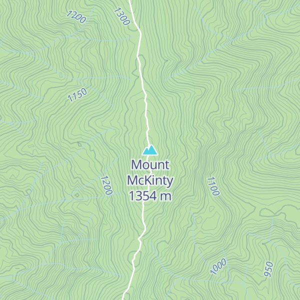 Map of Mount McKinty