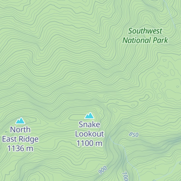 Map of Chill Factor Ridge