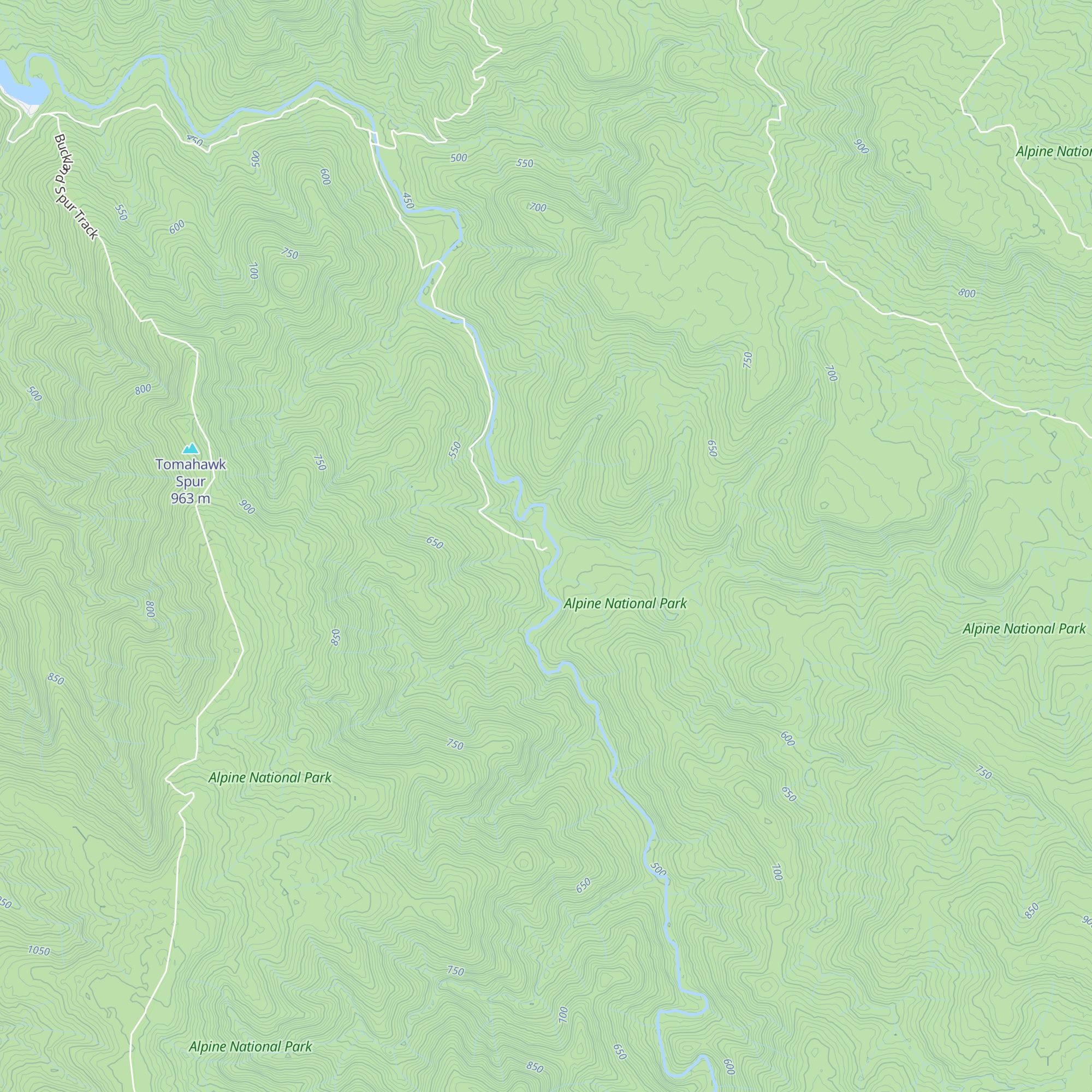 Top Crossing Hut map