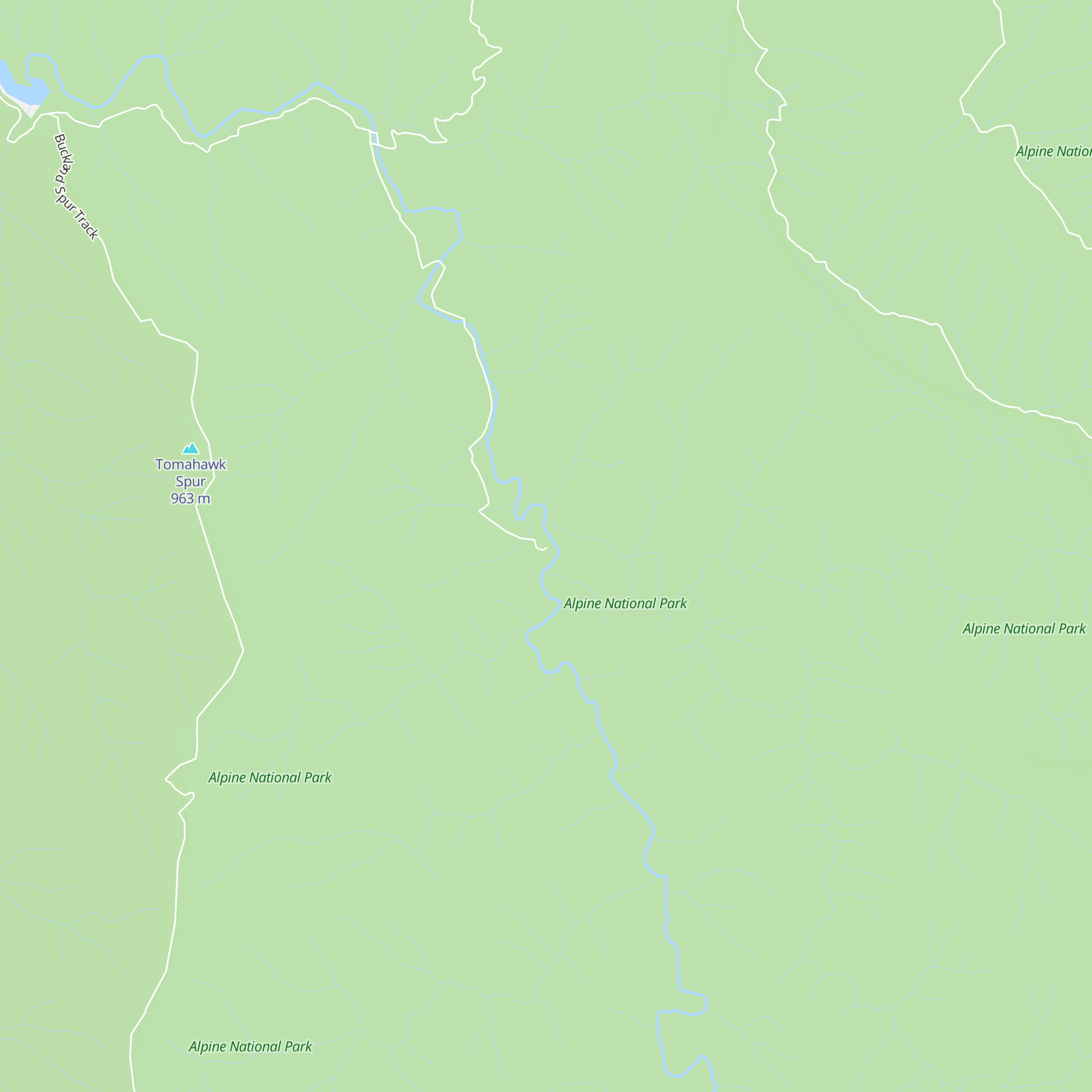 Top Crossing Hut map