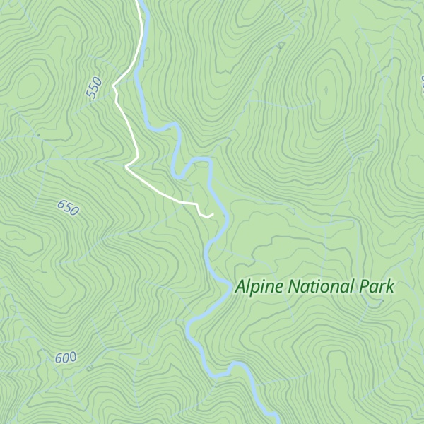 Map of Top Crossing Hut