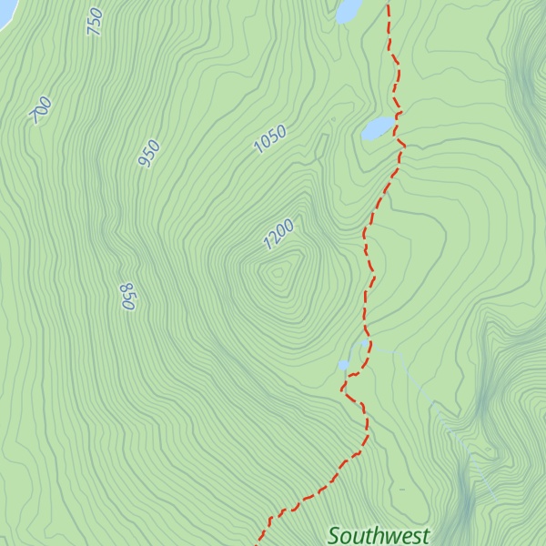 Map of Mount Sarah Jane