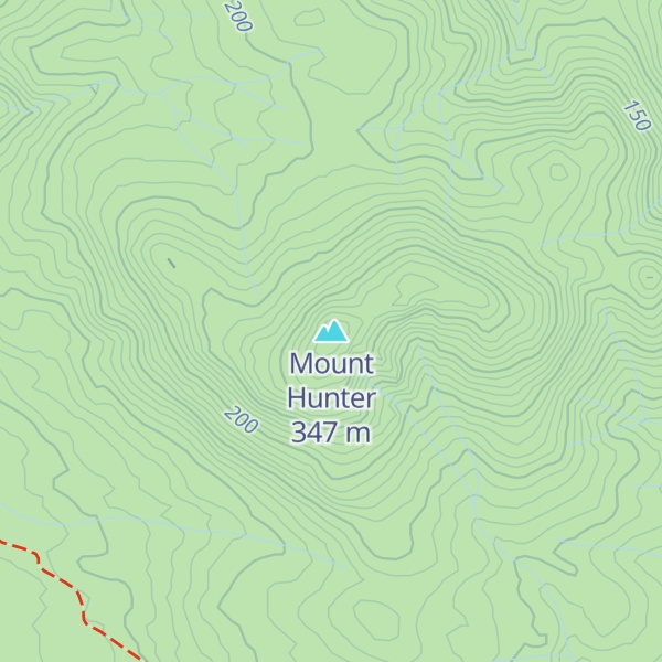 Map of Mount Hunter