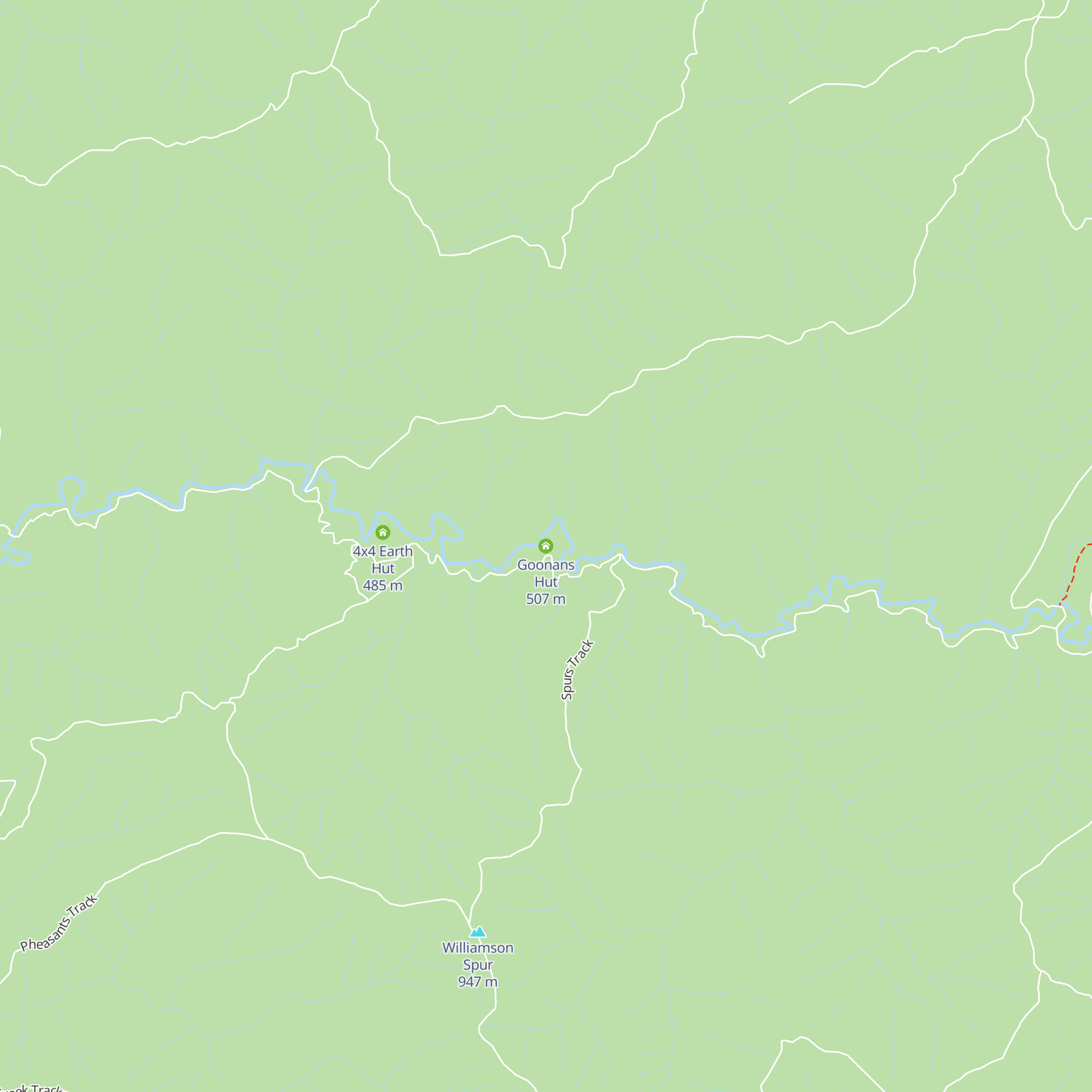 Goonans Hut map