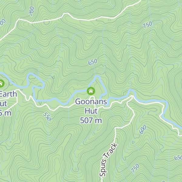 Map of Goonans Hut