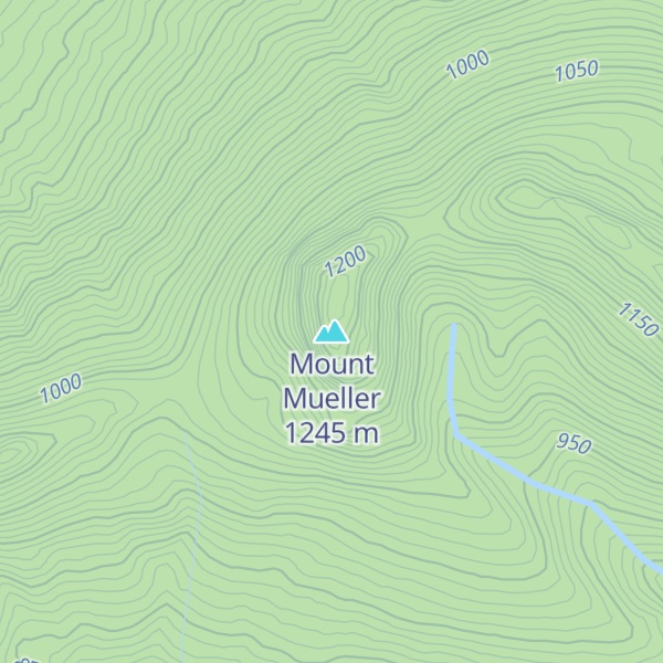 Map of Mount Mueller