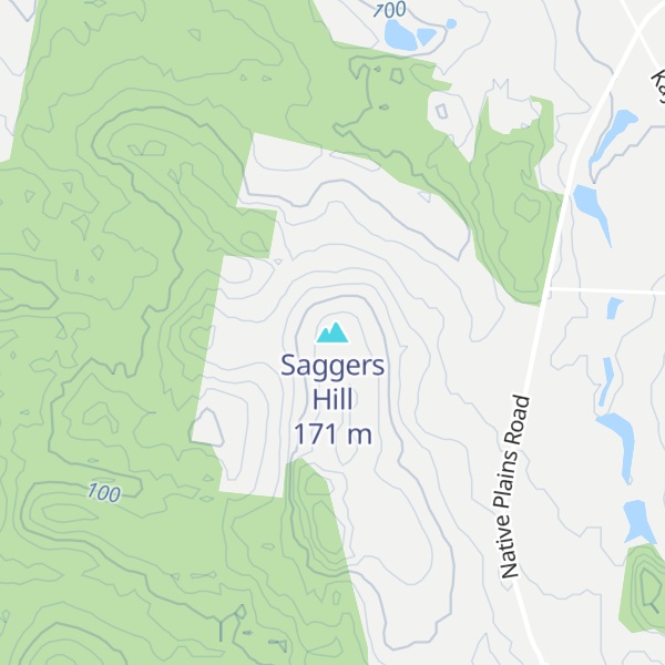 Map of Saggers Hill