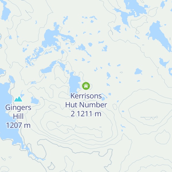 Map of Kerrisons Hut Number 2