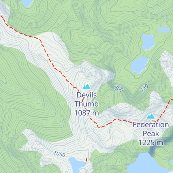 Map of Devils Thumb