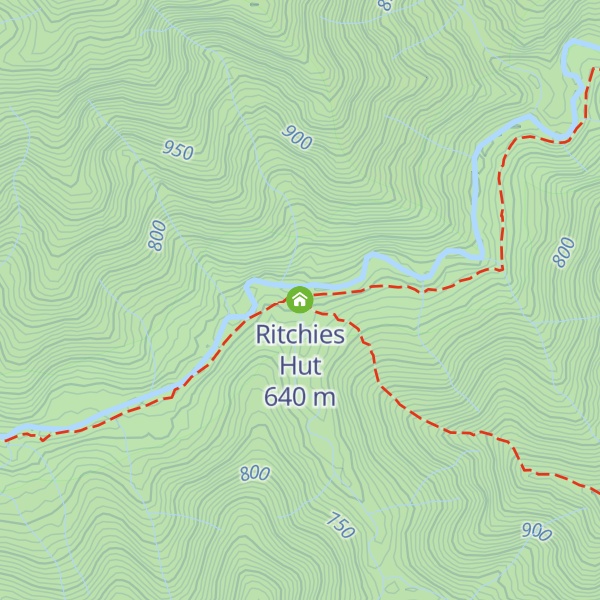 Map of Ritchies Hut