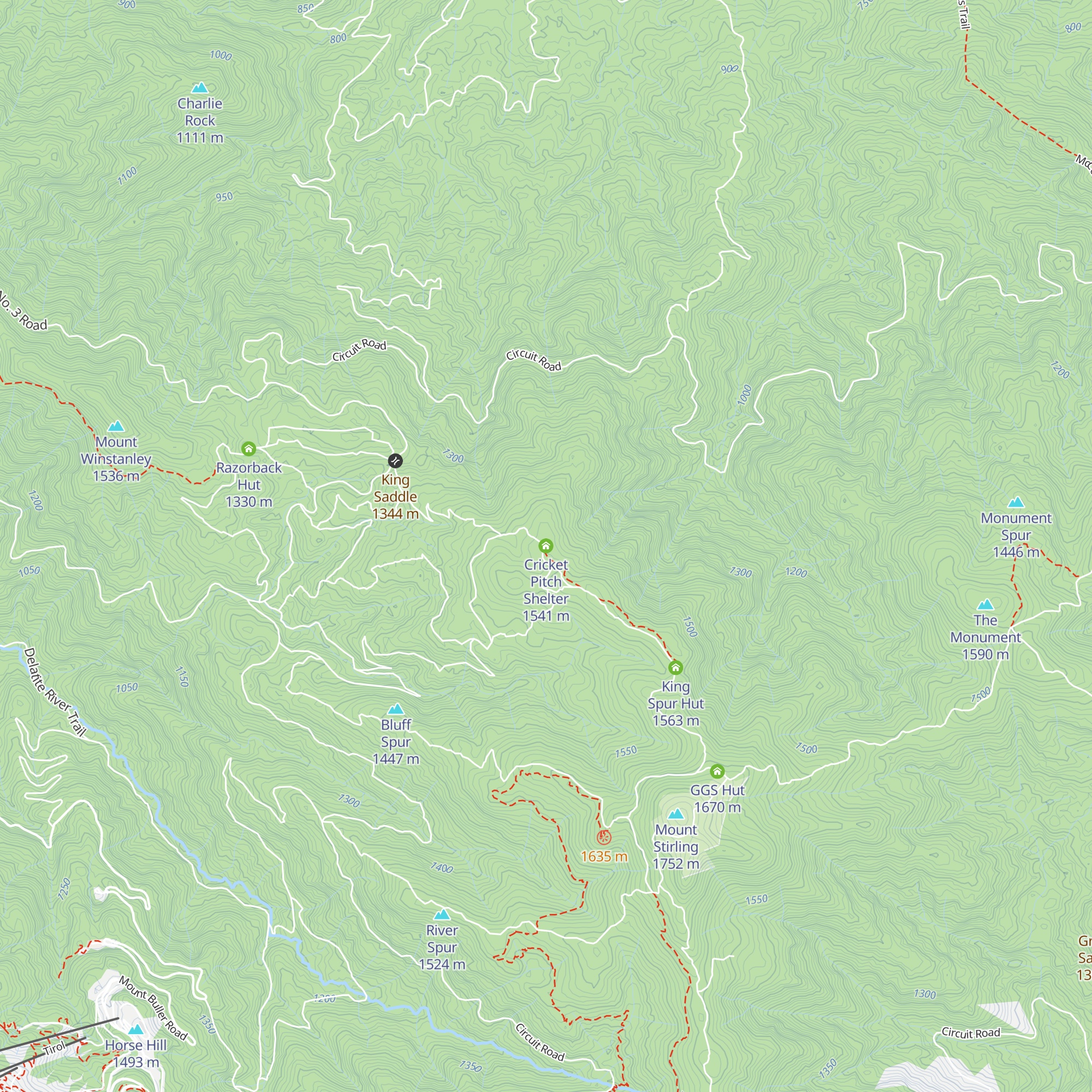 Cricket Pitch Shelter map