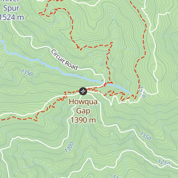 Map of Howqua Gap Hut