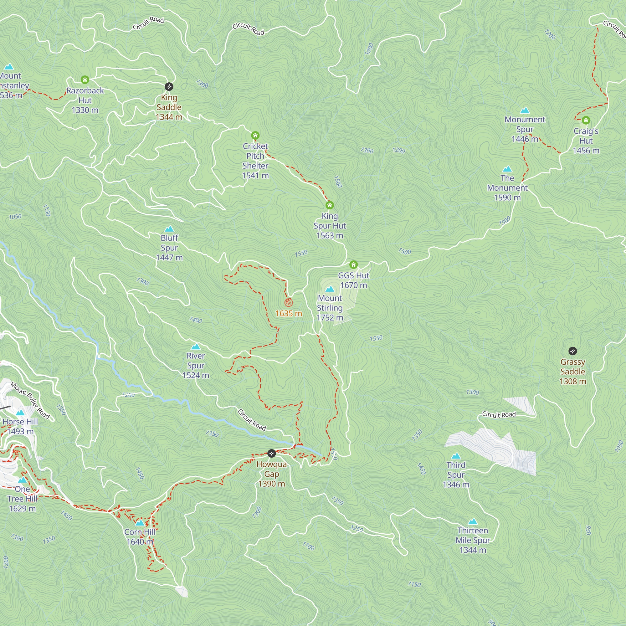 Keep Dry Hut Ruin map