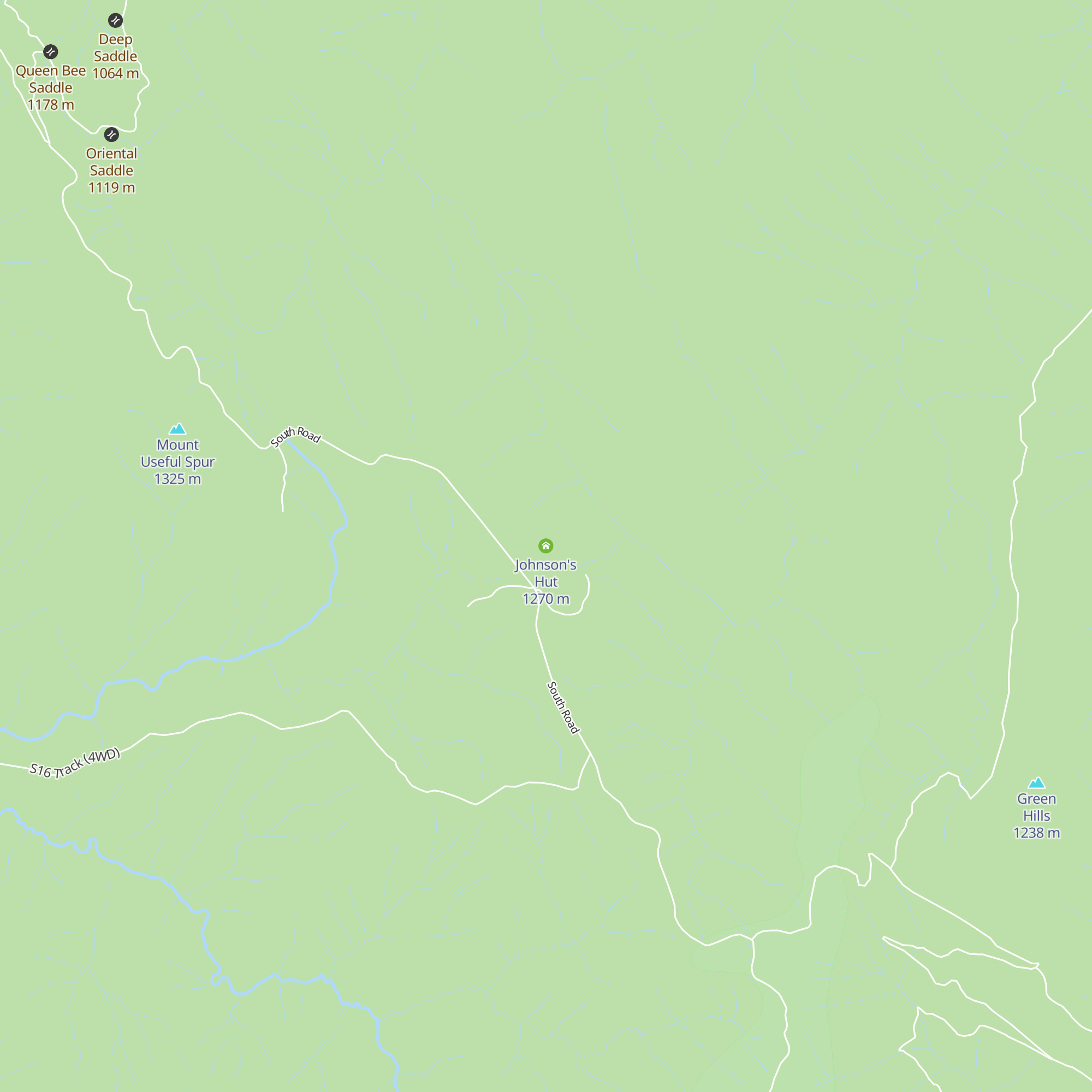 Johnson's Hut map