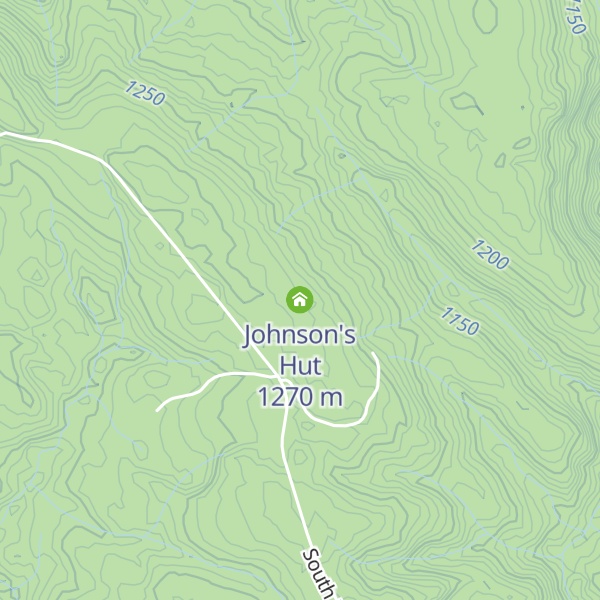 Map of Johnson's Hut