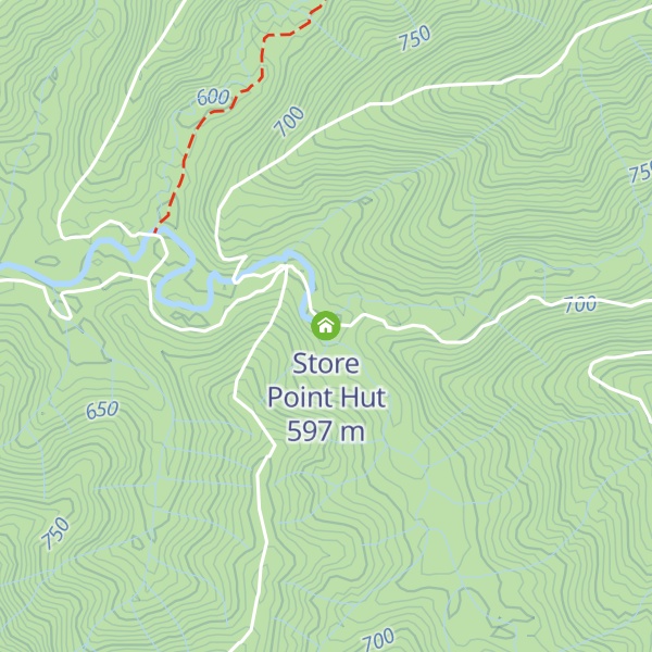 Map of Store Point Hut