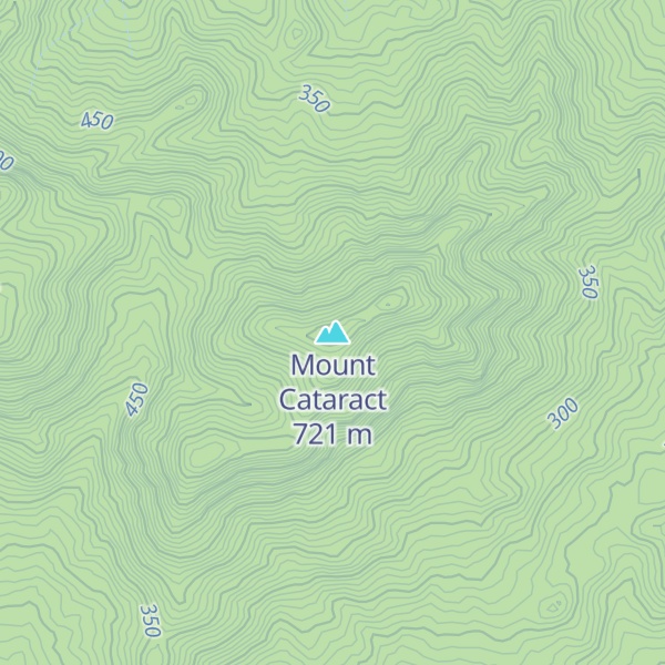 Map of Mount Cataract