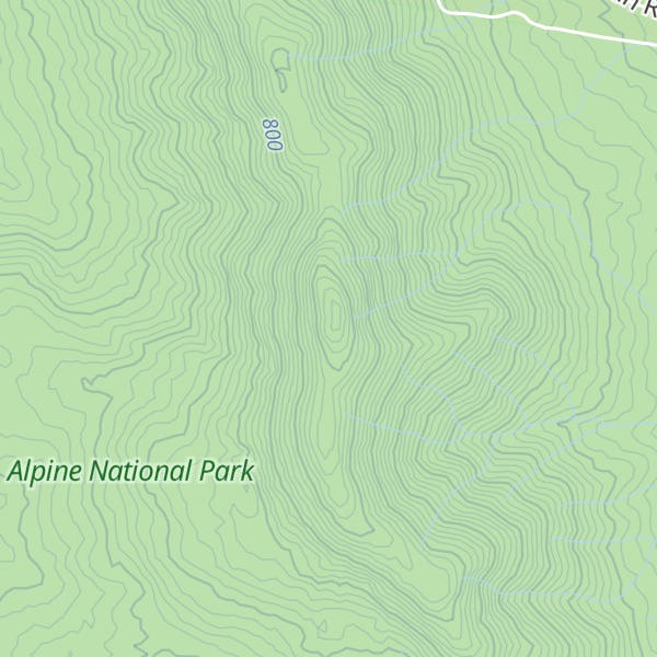 Map of Mount Warrick