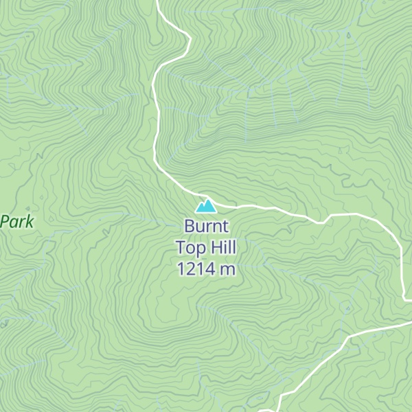 Map of Burnt Top Hill
